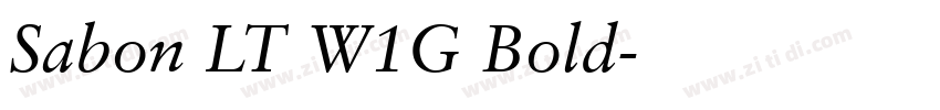 Sabon LT W1G Bold字体转换 Sabon LT W1G Bold字体转换